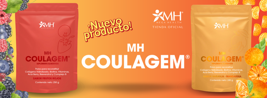 ¡Nuevo en la tienda! Descubre MH COULAGEM® Frutos Rojos y Mandarina: Belleza, bienestar y sabor en cada sorbo. 🍊🍓