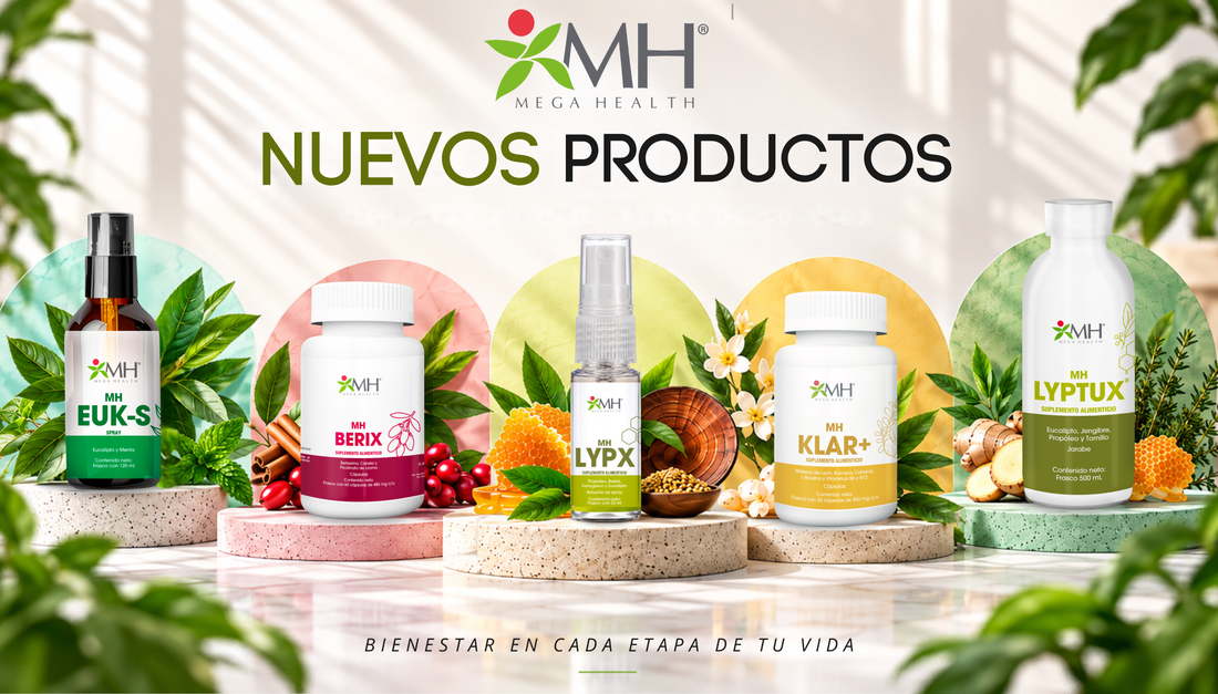 Nuevos productos MH Mega Health: bienestar respiratorio, metabolismo y concentración